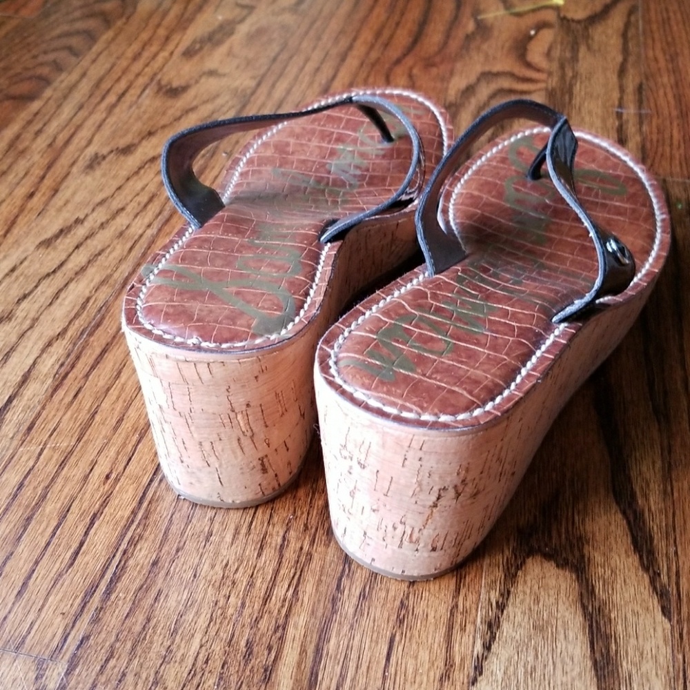 Sam Edelman Black Romy Wedges - Picture 4 of 5